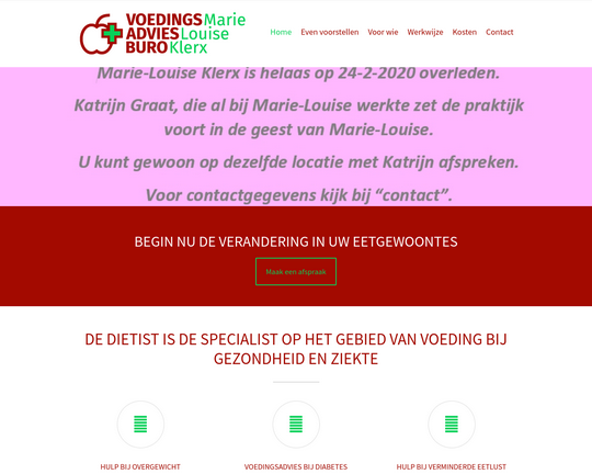 Voedingsadviesburo Marie-Louise Klerx Logo